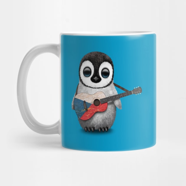 Baby Penguin Playing Czech Flag Guitar by jeffbartels